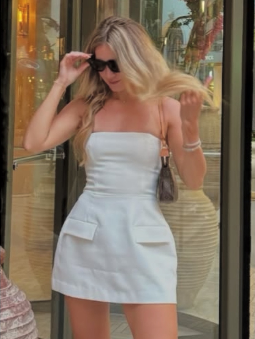 Strapless White Mini Dress - Classic Summer Style